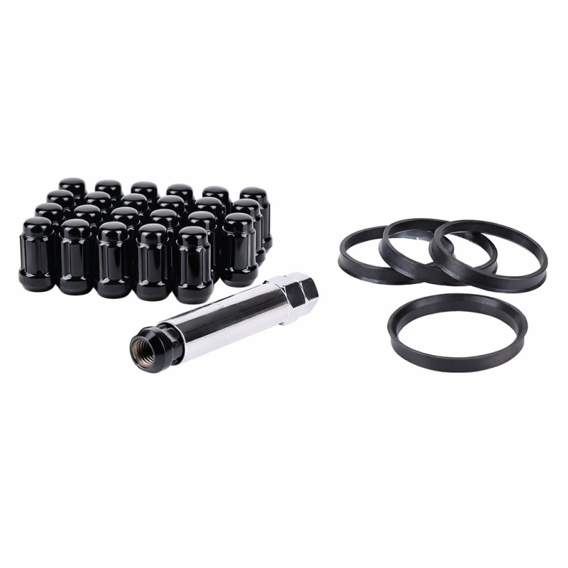 Compatible Installation Kit - (24) Lug Nuts/Bolts + (1) Key + (4) Centering Rings*