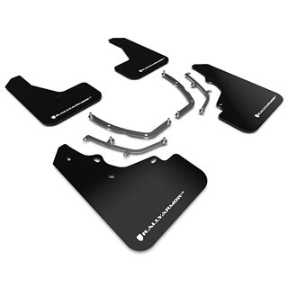 RallyArmor | Black UR Mud Flap White Logo - Mazda3 Hatch 2019-2024