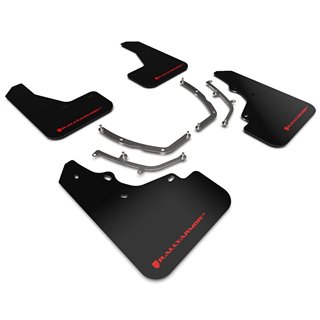 RallyArmor | Black UR Mud Flap Red Logo - Mazda3 Hatch 2019-2024