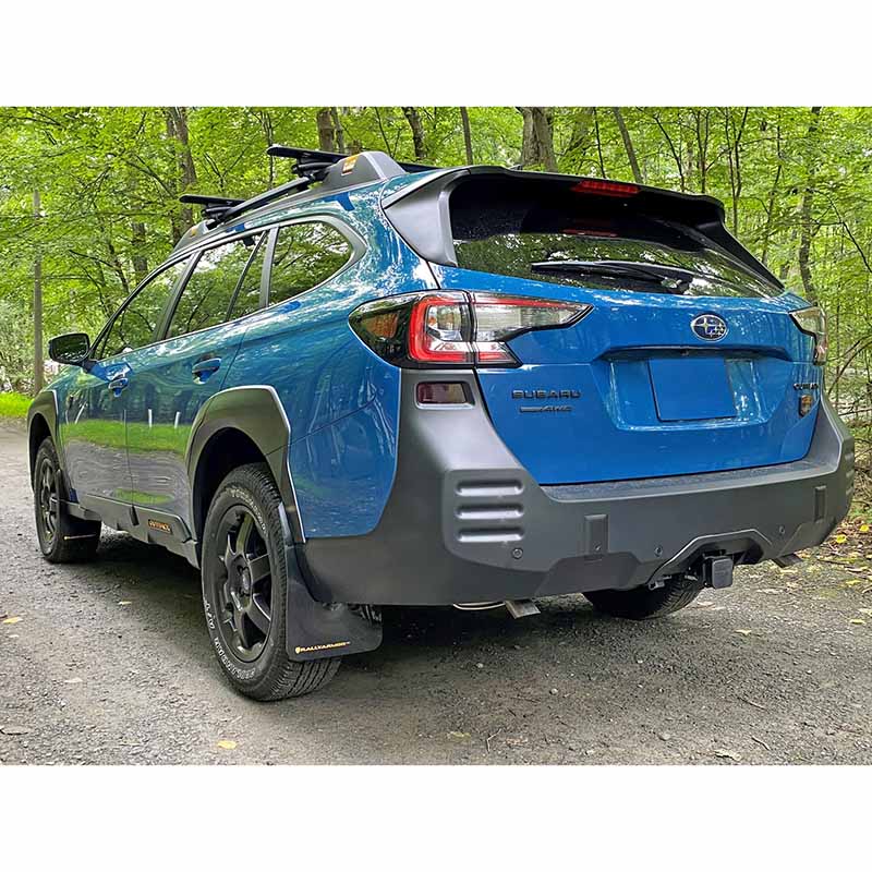 RallyArmor | Black UR Mud Flap Blue Logo - Outback Wilderness 2022-2024