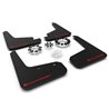 RallyArmor | Black UR Mud Flap Red Logo - Tesla Model Y 2020-2024