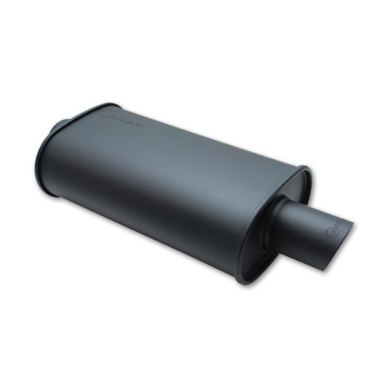 Vibrant Performance | STREETPOWER Flat Black Oval Muffler