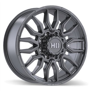 Fast HD | Grit 20x8.5 ET47 - Satin Gunmetal with Milling