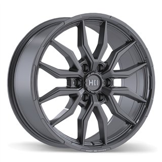 Fast HD | Grit 20x9.0 ET44 - Satin Gunmetal with Milling