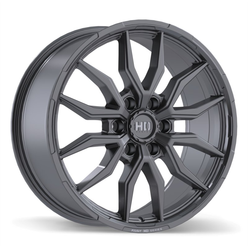 Fast HD | Grit 20x9.0 ET44 - Satin Gunmetal with Milling