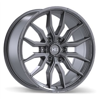 Fast HD | Grit 20x9.0 ET20 - Satin Gunmetal with Milling