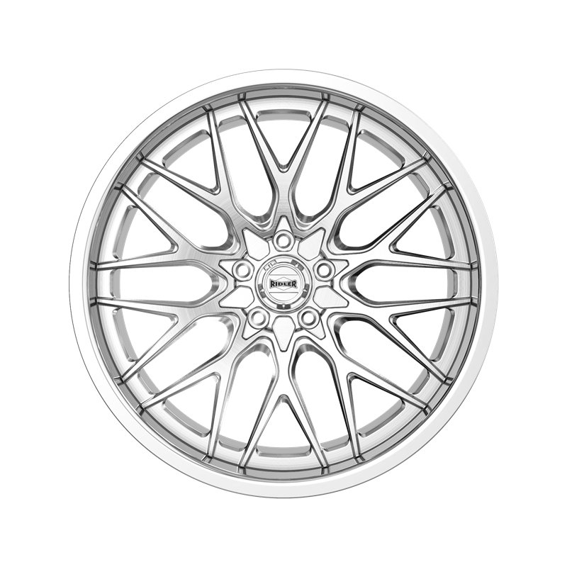 RIDLER | 681 22x10.5 ET10 - Brushed With Polished Lip
