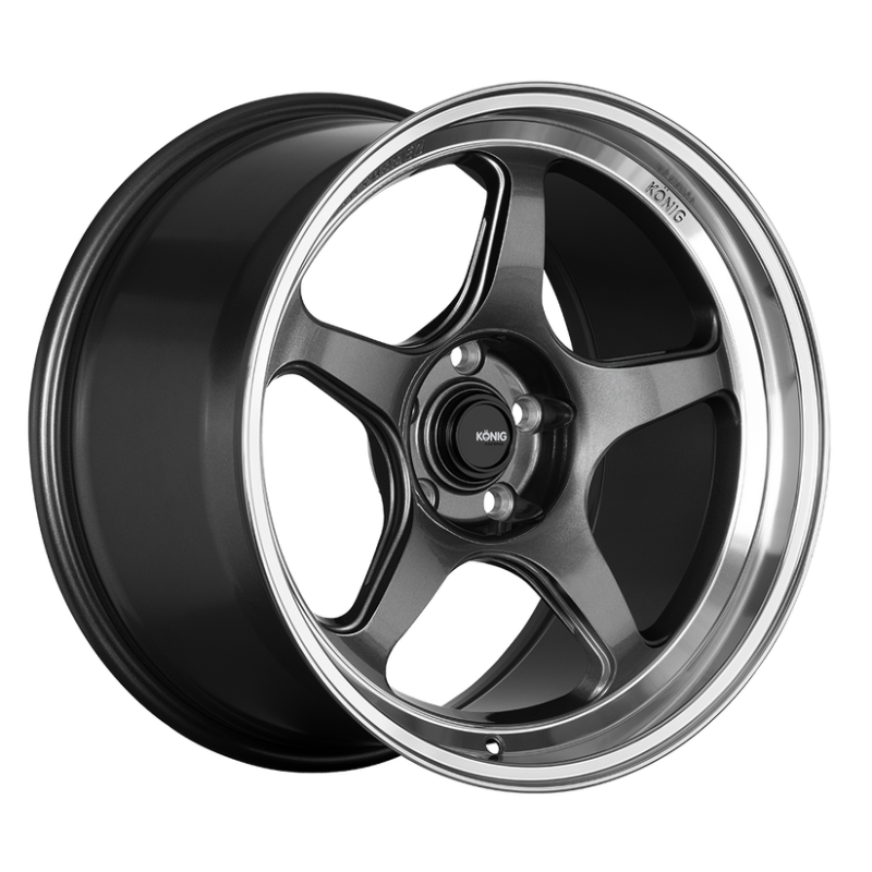 Konig | HP 18x8.5 ET32 - Anthracite Metallic w/ Mirror Machined Lip