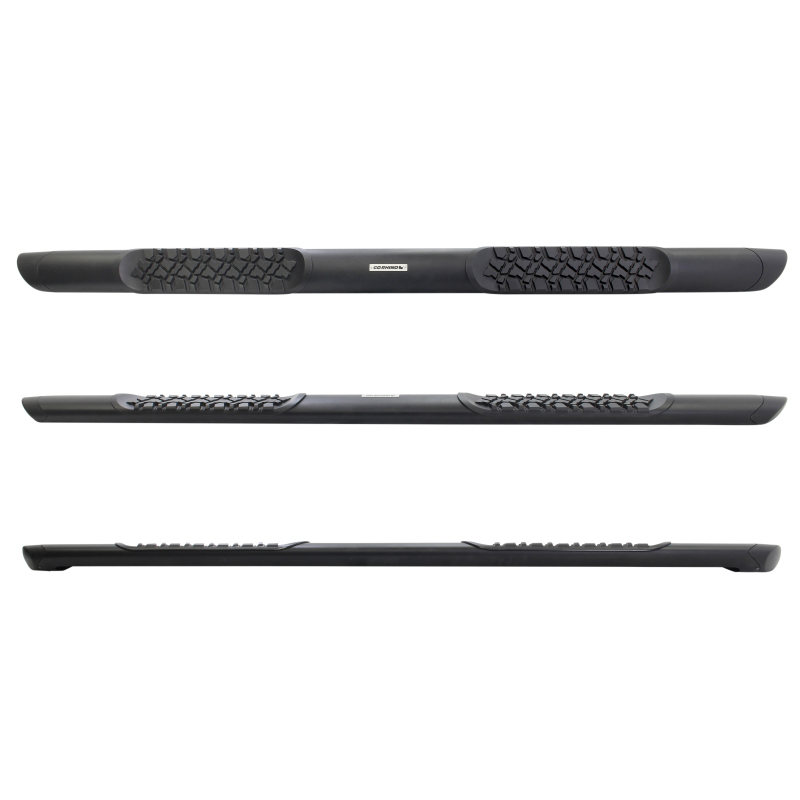 Go Rhino | V-Series V3 Aluminum Side Steps and Mounting Brackets Kit - Textured Black - F-150 / F-250 / F-350 2015-2025