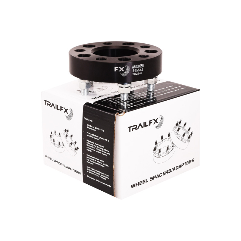 TrailFX | 5X114.3 - 5X114.3 WHEEL SPACER BLK - Cherokee / Liberty / Wrangler 1984-2012