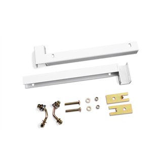 Backrack | Hardware Kit-Low Profile Drill,Incl Fasteners and 21'' Low Pro Toolbox Brackets 30119LP White - Chevrolet / Dodge / G