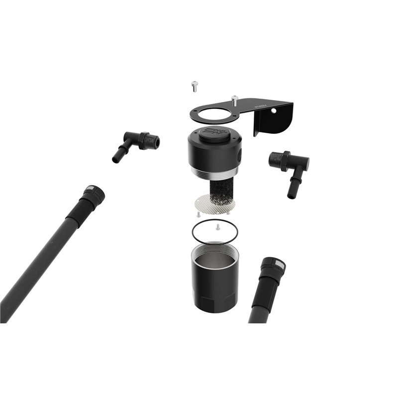 K&N | 81-0804 Catch Can Oil Separator, Chev Silverado 1500, 5.3/6.2L - Cadillac / Chevrolet / GMC 6.2L / 5.3L 2019-2024