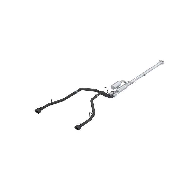MBRP | 3in. Cat-Back. 2.5in. Dual Split Rear Exit. BLK - Ram 1500 3.0T 2025