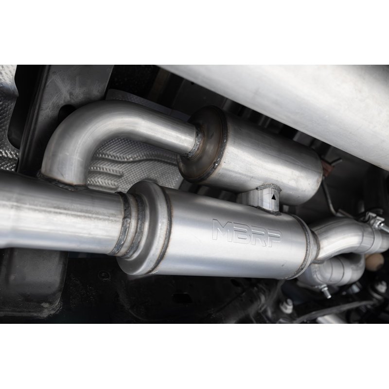 MBRP | 3in. Cat-Back. 2.5in. Dual Split Rear Exit. BLK - Ram 1500 3.0T 2025