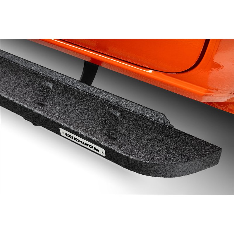 Go Rhino | RB10 Slim Line Running Boards with Mounting Brackets Kit - Crew Max - Tundra 2007-2021