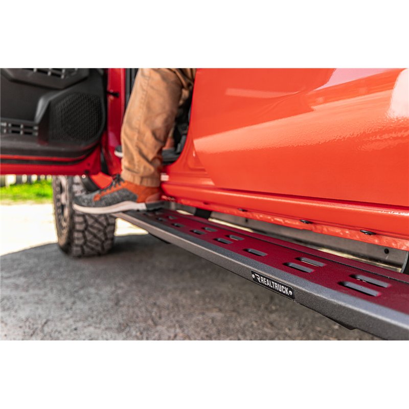 Go Rhino | RB20 Slim Line Running Boards with Mounting Bracket Kit - Double Cab Only - Tacoma 2.4T 2024-2025