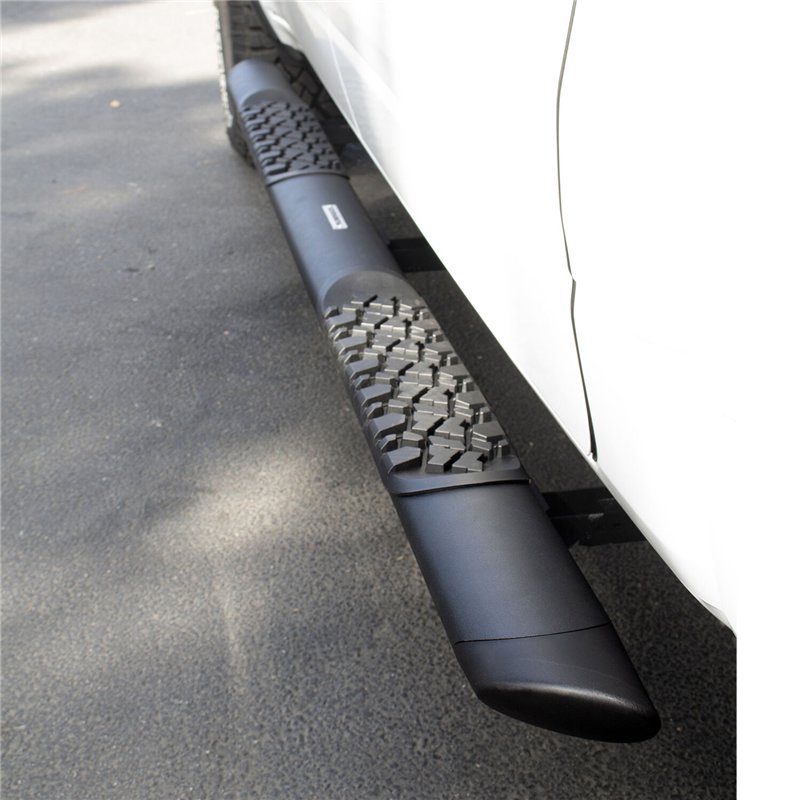 Go Rhino | V-Series V3 Aluminum Side Steps with Mounting Brackets Kit - TextBlack -Crew Max - Tundra 2007-2021
