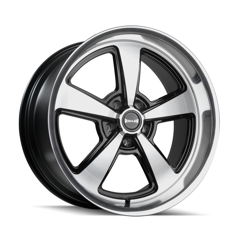 RIDLER | 652 20x10.0 ET0 - Gloss Black With Diamond Cut Face & Lip