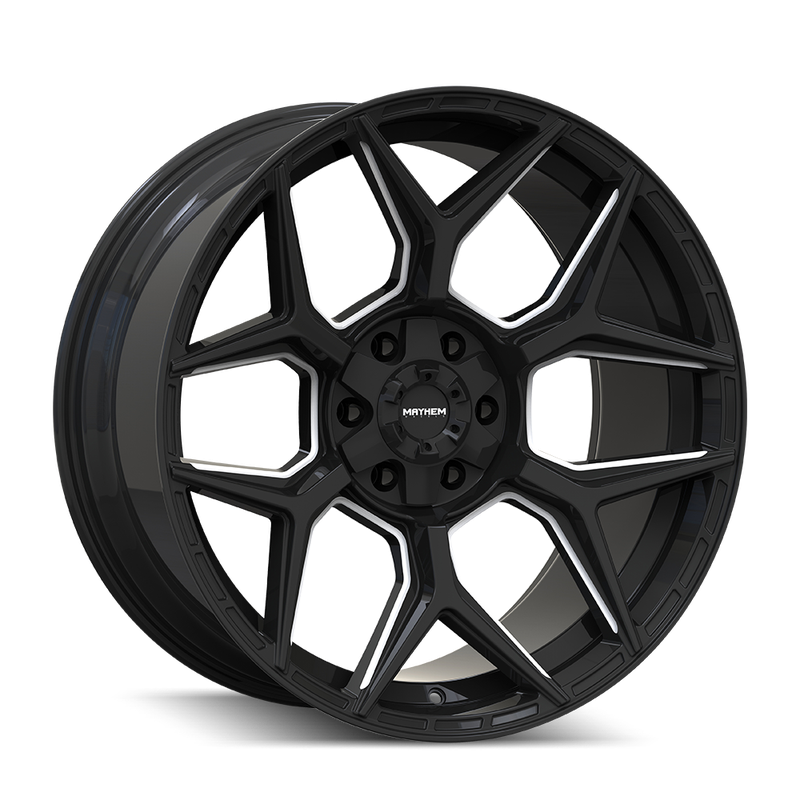 Mayhem | VANQUISH 20x9.0 ET0 - Gloss Black Milled