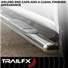 TrailFX | 5 Inch Oval Straight Pol Stainless Steel Rocker Panel Mount - F-250 / F-350 2000-2016