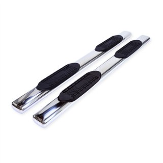 TrailFX | With Step Pads 6 In Oval Straight Pol Stainless Steel With Welded End Caps Rocke - Ram 1500 2019-2025