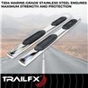TrailFX | With Step Pads 6 In Oval Straight Pol Stainless Steel With Welded End Caps Rocke - Ram 1500 2019-2025