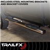 TrailFX | With Step Pads 6 In Oval Straight Pol Stainless Steel With Welded End Caps Rocke - Ram 1500 2019-2025