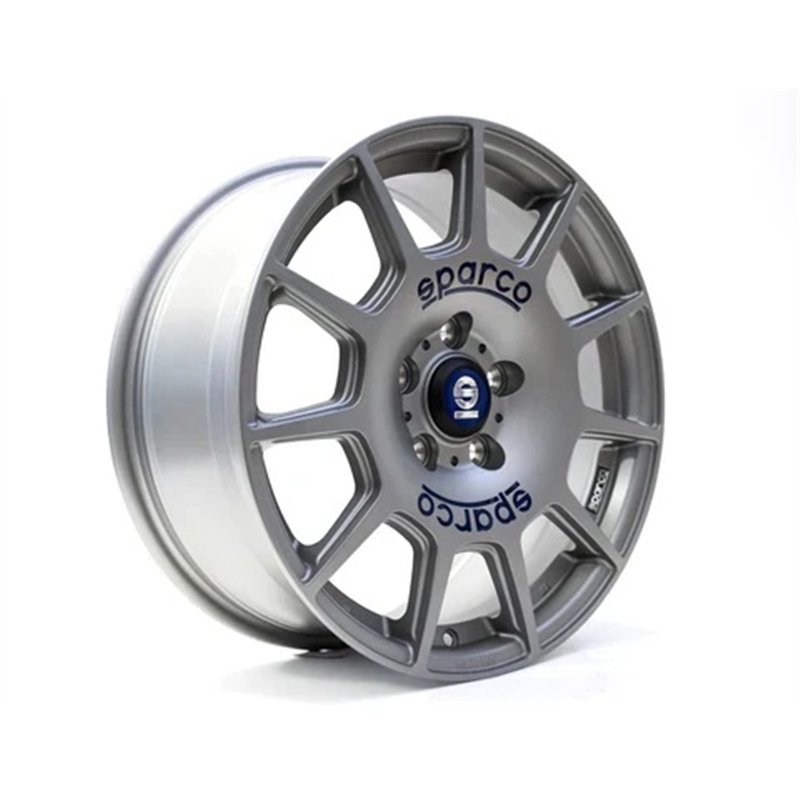 SPARCO | Terra 18x8 ET45 - Matt Silver Blue Lettering