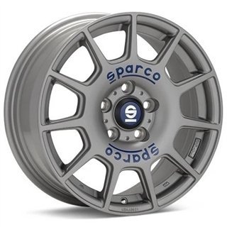 SPARCO | Terra 18x8 ET35 - Matt Silver Blue Lettering