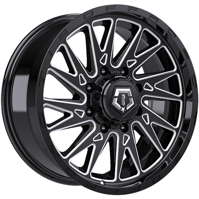 TIS Wheels | 547 22x12.0 ET-44 - Gloss Black - Milled Edge