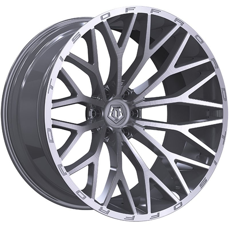 TIS Wheels | 566 20x10.0 ET-24 - Silver - Brushed Face