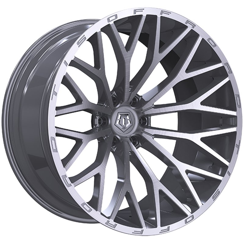 TIS Wheels | 566 20x10.0 ET-24 - Silver - Brushed Face