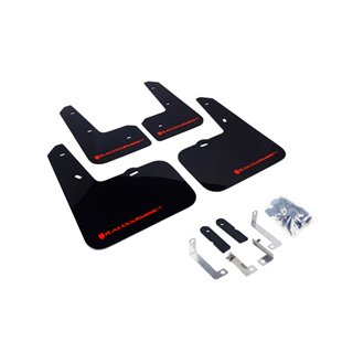 RallyArmor | Mud flap Red logo - Veloster 12-18