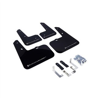 RallyArmor | Mud flap Silver logo - Veloster 12-18