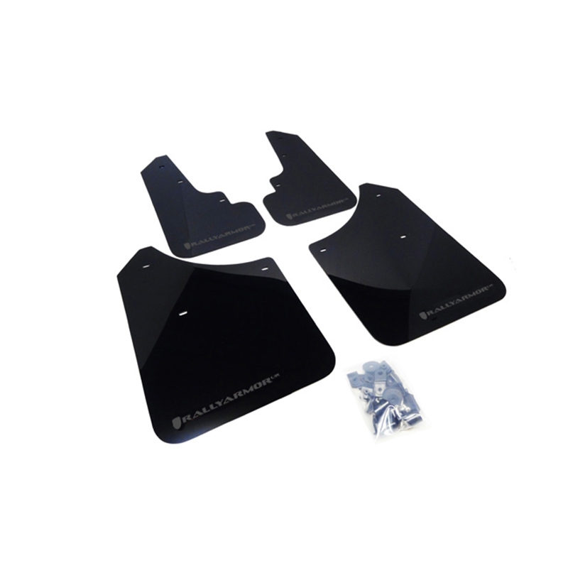RallyArmor | UR Mud Flap Grey logo - Forester 03-08
