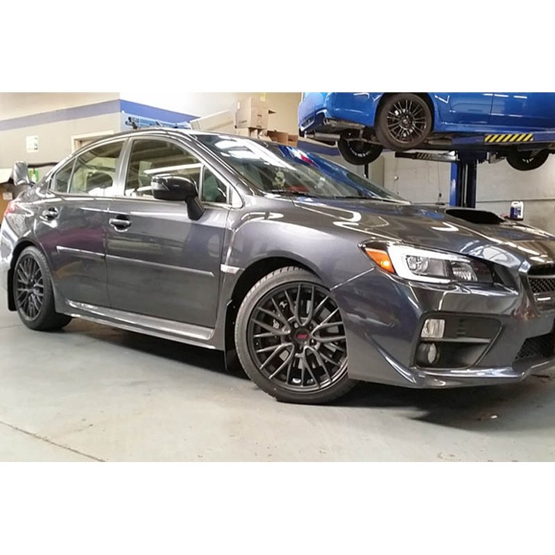 RallyArmor | White Mud Flap Red Logo - WRX / STI 2015-2021
