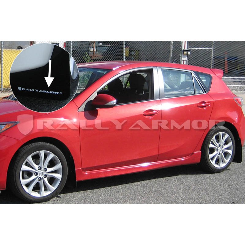 RallyArmor | Mud flap White logo - Mazda3 / Mazdaspeed3 2010-2013