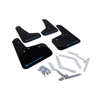 RallyArmor | Mud Flaps Light Blue Logo - Focus 2012-2018