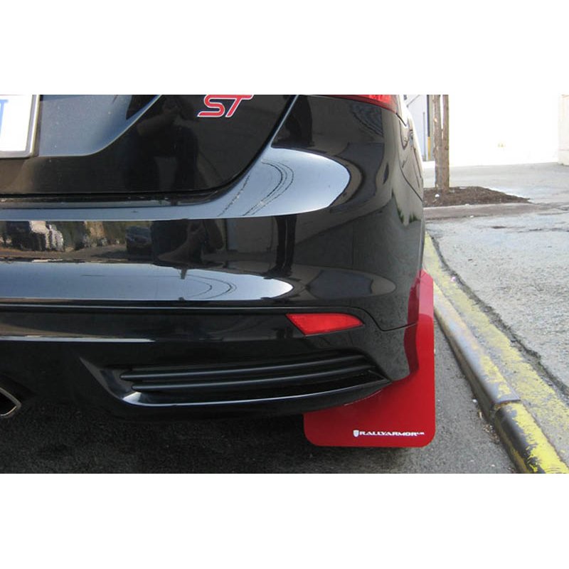 RallyArmor | Mud Flaps Light Blue Logo - Focus 2012-2018