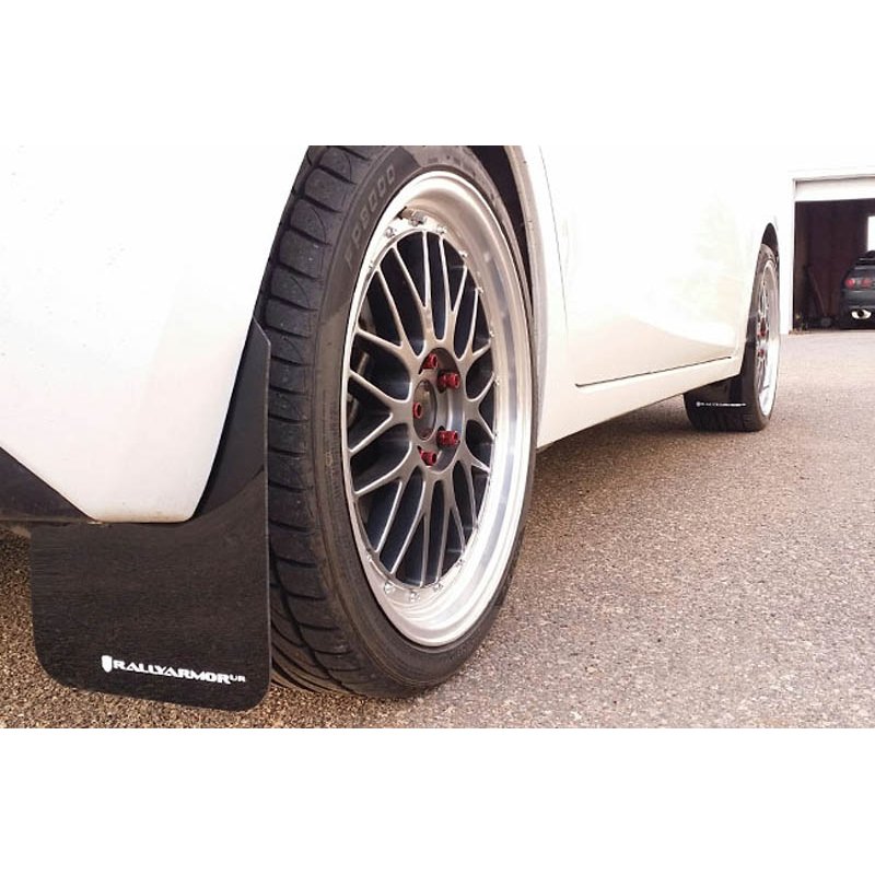 RallyArmor | Red Mud flap White logo - Mazda3 2014-2018