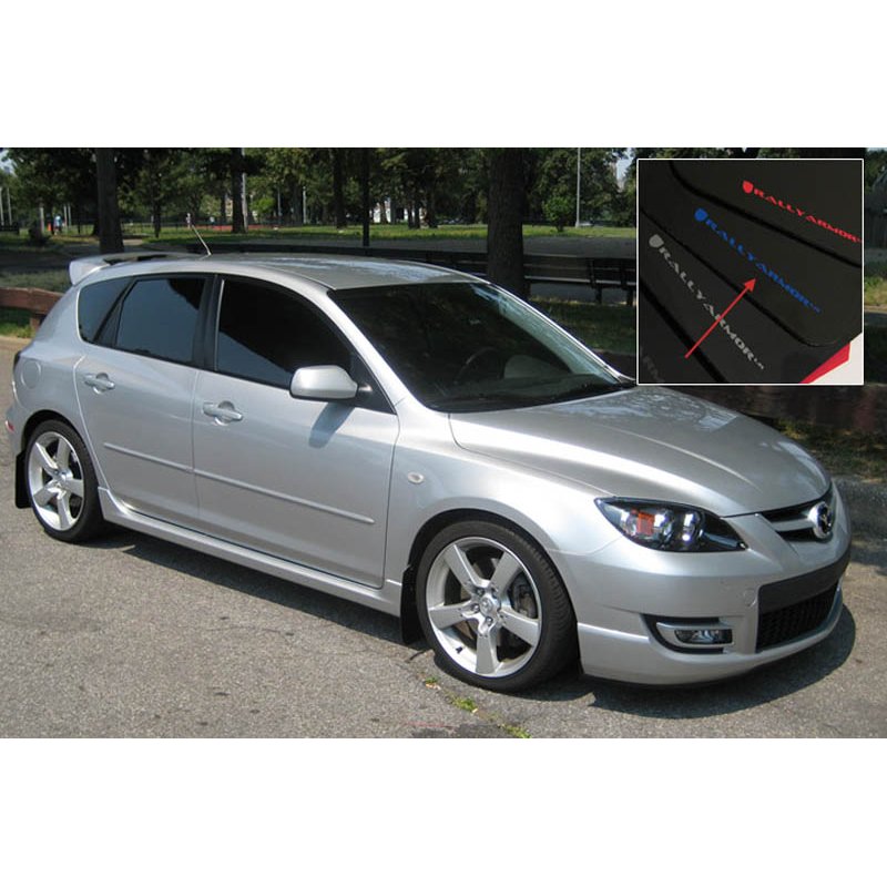 RallyArmor | Mud flap Blue logo - Mazda3 04-09 / Mazdaspeed3 07-09