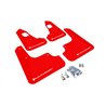 RallyArmor | Red UR Mud flap White logo - EVO X 2008-2015