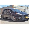 RallyArmor | Red Mud Flaps White Logo - Fiesta ST 2014-2019