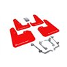 RallyArmor | Red Mud Flap White Logo - WRX Hatch 11-14 / STI Hatch 08-14