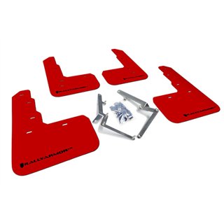 RallyArmor | Red Mud Flaps Black Logo - Civic Type R 2017-2021