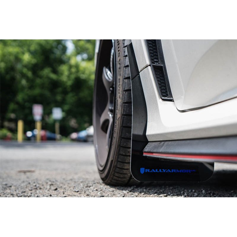 RallyArmor | Red Mud Flaps Black Logo - Civic Type R 2017-2021