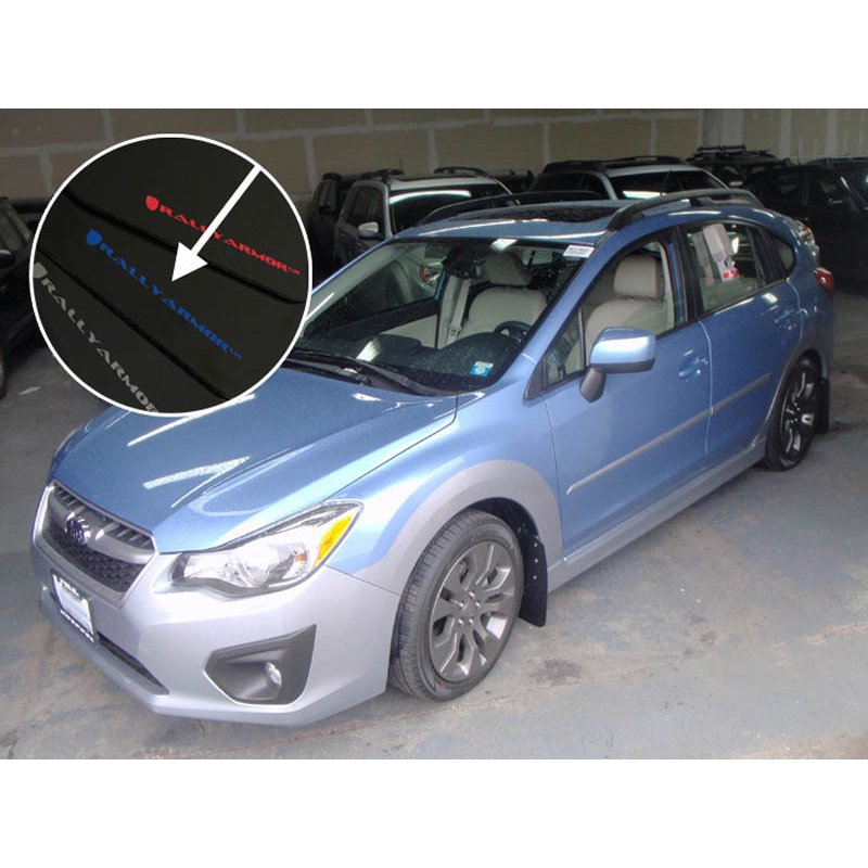 RallyArmor | Mud flap Blue logo - Impreza Sedan / Hatch 2012-2016