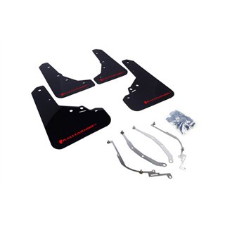 Rallyarmor | Mud flap Red Logo - Fiat 500 / Abarth 2012-2018