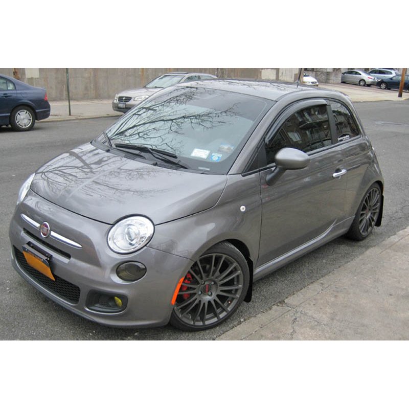 Rallyarmor | Mud flap Red Logo - Fiat 500 / Abarth 2012-2018