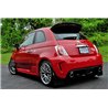 Rallyarmor | Red Mud flap White Logo - Fiat 500 / Abarth 2012-2018